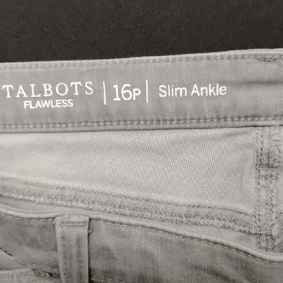Talbots Women's Skinny Jeans in Soft Gray - Picture 3 of 7